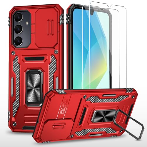 Coque Samsung A05S antichoc militaire à anneau rotatif et cache caméra