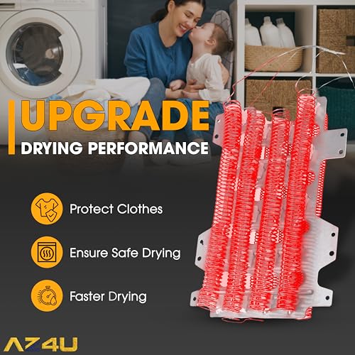 AZ4U Dryer Heating Element Replaces For Samsung DV45K6500EV/A3 DV45K6500EW/A3 DV45K6200EZ/A3 DV52J8700EP/A2 DV48J7700EW/A2 DV45H6300EW/A3 DVE45M5500P/A3 DVE45M5500W/A3 DVE60M9900V/A3 DV50K7500EW/A3 by AZ4U - Image 8
