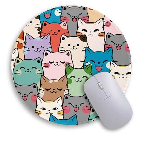 Immaturus Cat Mouse Pad, Cute Small Mouse Pads for Desk,