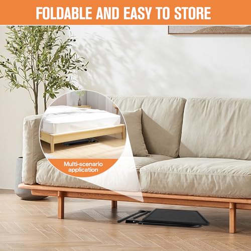 Mesa plegable ajustable con portavasos para comer en la cama o el sofá, pack de 2 8