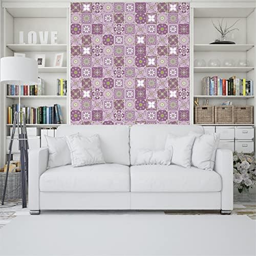 Image of Wall Tiles Stickers for Kitchen Moroccan Waterproof Wall Stickers for Bathroom | Bedroom | Living Room | Wall Floor | Stairs & Home Decor (Pack of 36 Pic) (8x8 Inch, Desgin A8)
