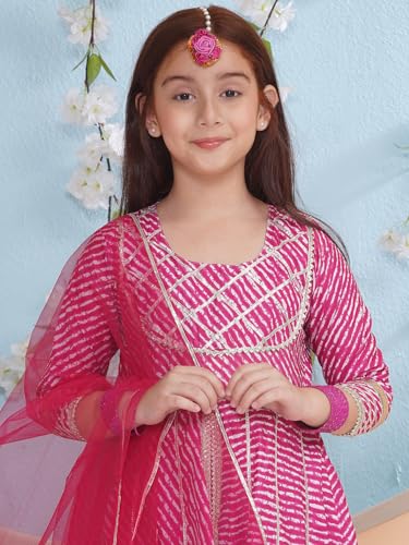 Image of Girls' Printed Kurta Sharara Set - Traditional Ethnic Wear For Festivals, Weddings & Special Occasions Clothing Set