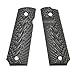Guuun G10 Grips for 1911 Grips Full Size Government Ambi Starburst Texture - Green/Black