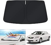 Vista 102 de KUST - Parasol para parabrisas para Chevy Equinox 2010–2017, accesorios para ventanas, funda solar plegable, bloquea los rayos UV, mantiene el coche