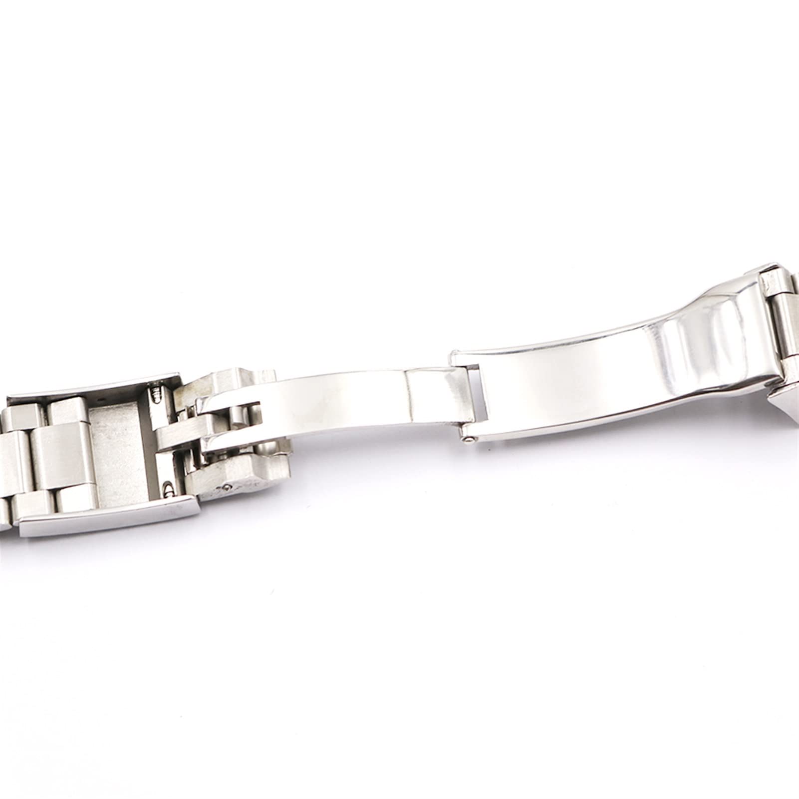 20 21 mm pasek do zegarka ze stali nierdzewnej masywne zakrzywione końcówki śrubowe ogniwa bransoletka na nadgarstek do zegarka Rolex Submariner Oyster Datejust