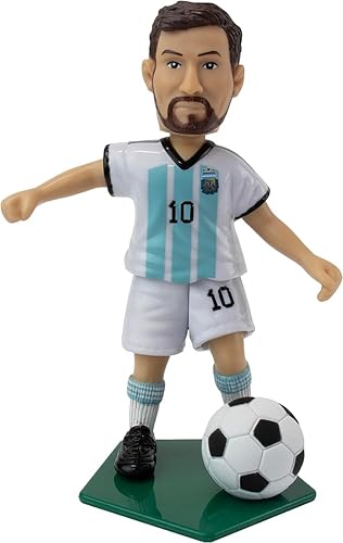 Maccabi Figura de acción oficial de fútbol del equipo nacional argentino de Lionel Messi, 4.5 pulgadas de alto x 3.5 pulgadas de ancho x 1.5