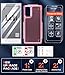 LeYi for Samsung Galaxy S20-FE 5G Case: S20 FE 5G Phone Case with 2 Pack Screen Protectors, Heavy Duty PC Back & Soft Bumper Cell Phone Case Cover for Samsung S20FE 5G/S 20FE, Red Pink