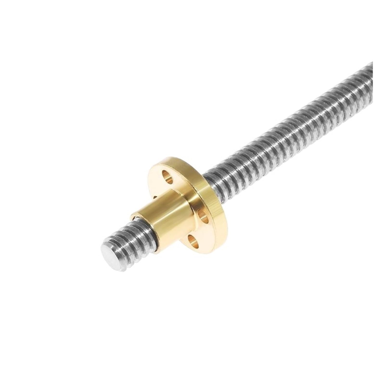 Metal Ball Screw nut 300-8D Trapezoidal Rod T8 Lead Screw Thread 8mm Lead 2mm Length 100mm-1000mm with Brass Nut(750mm)