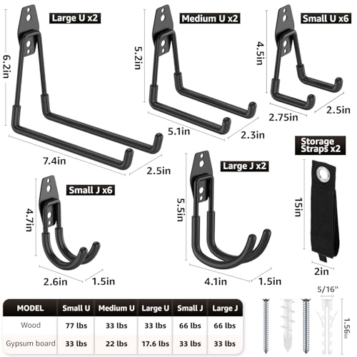 Heavy-Duty-Garage-Hooks-for-Storage-Hanging-Items-20-Pack-for-Hanging-Bikes-Hoses-Ladders-Ropes-Garden-Tools-for-Garage-Warehouse-Yard-Shed