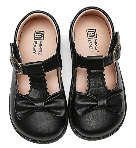 Dadawen Girl's T-Strap School Uniform Dress Shoe Mary Jane Princess Flat Black Us Size 5.5 M Toddler #TOP30