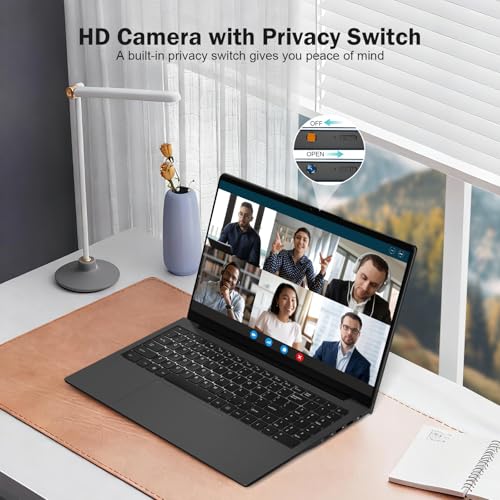Image of 15.6 inch FHD Student-Laptop AMD Ryzen 5(Beat i5-1135G7, Up to 3.7GHz) 16GB RAM 512GB SSD, Radeon Vega 8 GPU Gaming-Laptop with 65W Fast Charging BT5.0 Webcam Privacy Shutter Numpad for Office Home Study