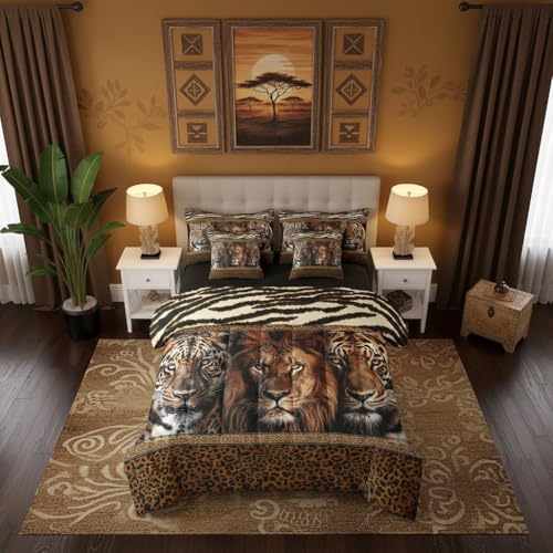 Housse de couette imprimé fourrure guépard pour lit XL - 2