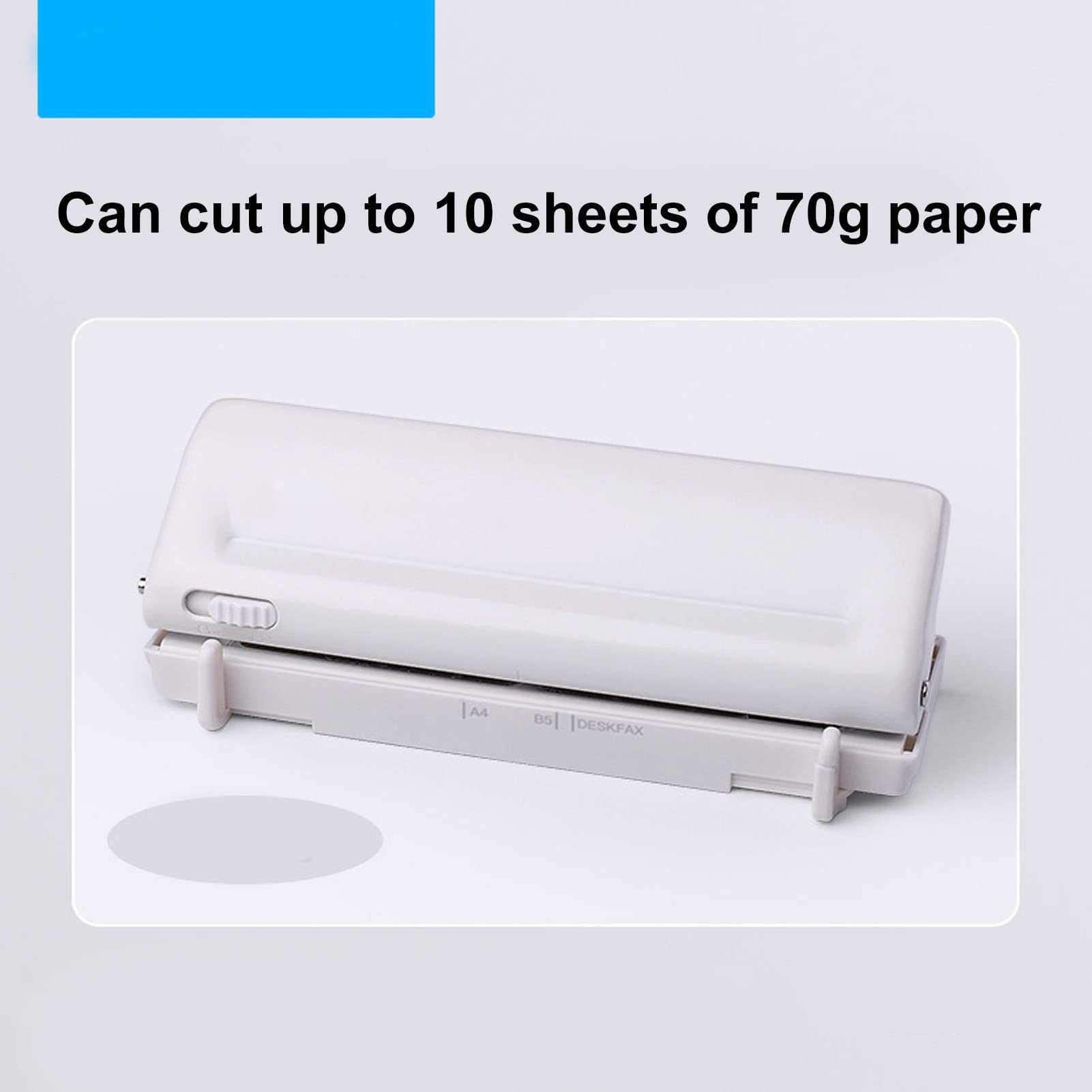 Manual Binding Machine for A4 A5 Hand Operated Booklet with Quiet Punching, 10-Sheet Capacity, Compatible with B5 A6 A7 Paper Sizes - Image 2