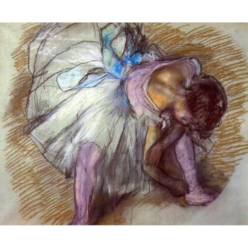 Impression sur toile Degas Danseuse assise reproduction haute définition