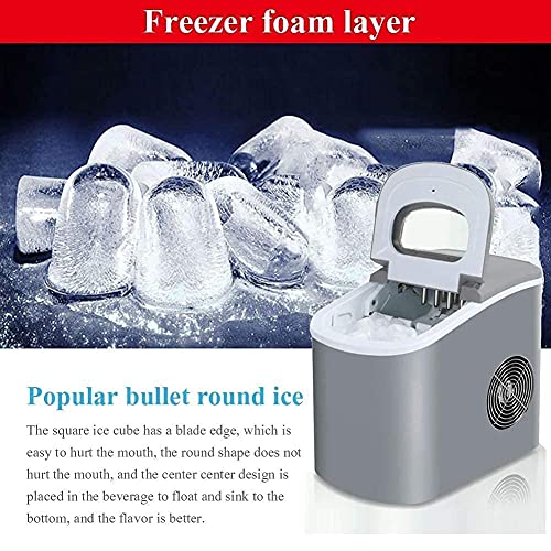 Ice Cube Maker Ice Maker Machine Counter Top Home, neues kompaktes Modell - Keine Installation erforderlich - 15 kg EIS… – Bild 4