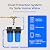Waterdrop Spin Down Sediment Filter, Backwash Whole House Water Filter System for Well Water, 50 Micron+200 Micron, 1" MNPT + 3/4" FNPT + 3/4" MNPT, Traps Sand, BPA Free