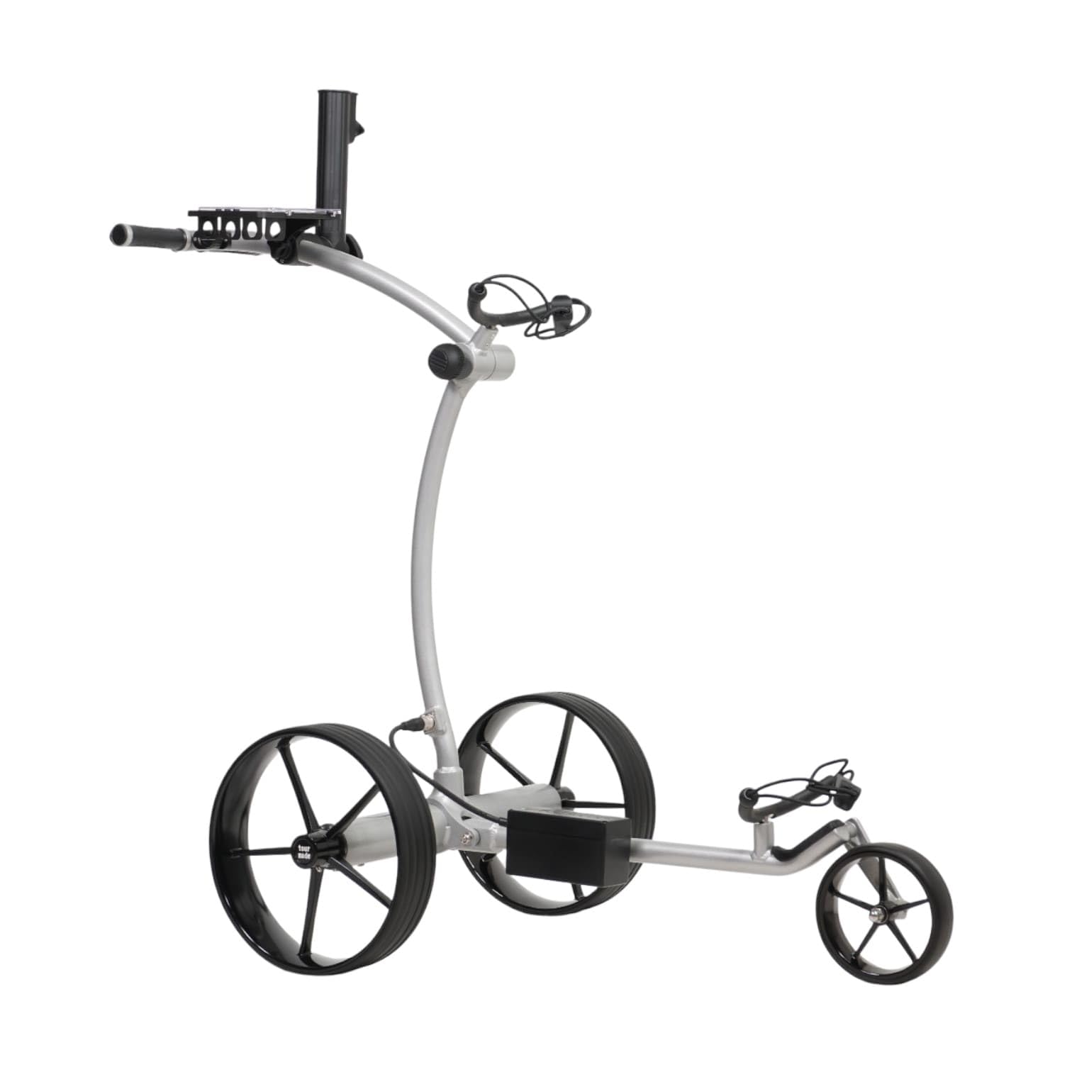 tour made RT-630 / RT-630S Golftrolley Elektrisch I Dual Motor I Rückwärtsgang I Bergabfahrbremse I Lithiumakku für 27-36 Loch I viel Zubehör I Deutsche Markenqualität