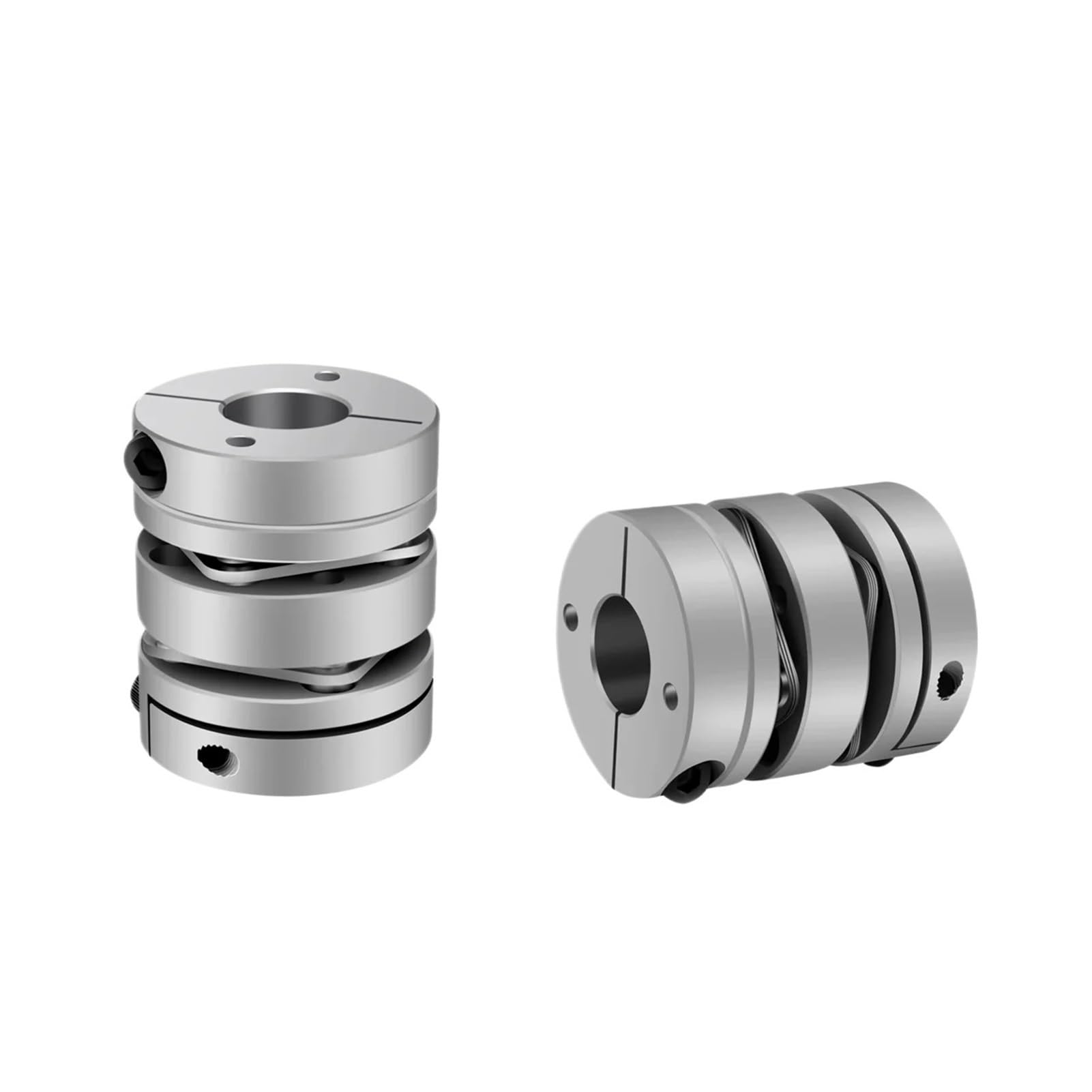 Accoppiamento a membrana Giunto elastico a doppia membrana in lega di alluminio D68L74 D68mm L74mm vite a sfere servomotore passo-passo encoder CNC