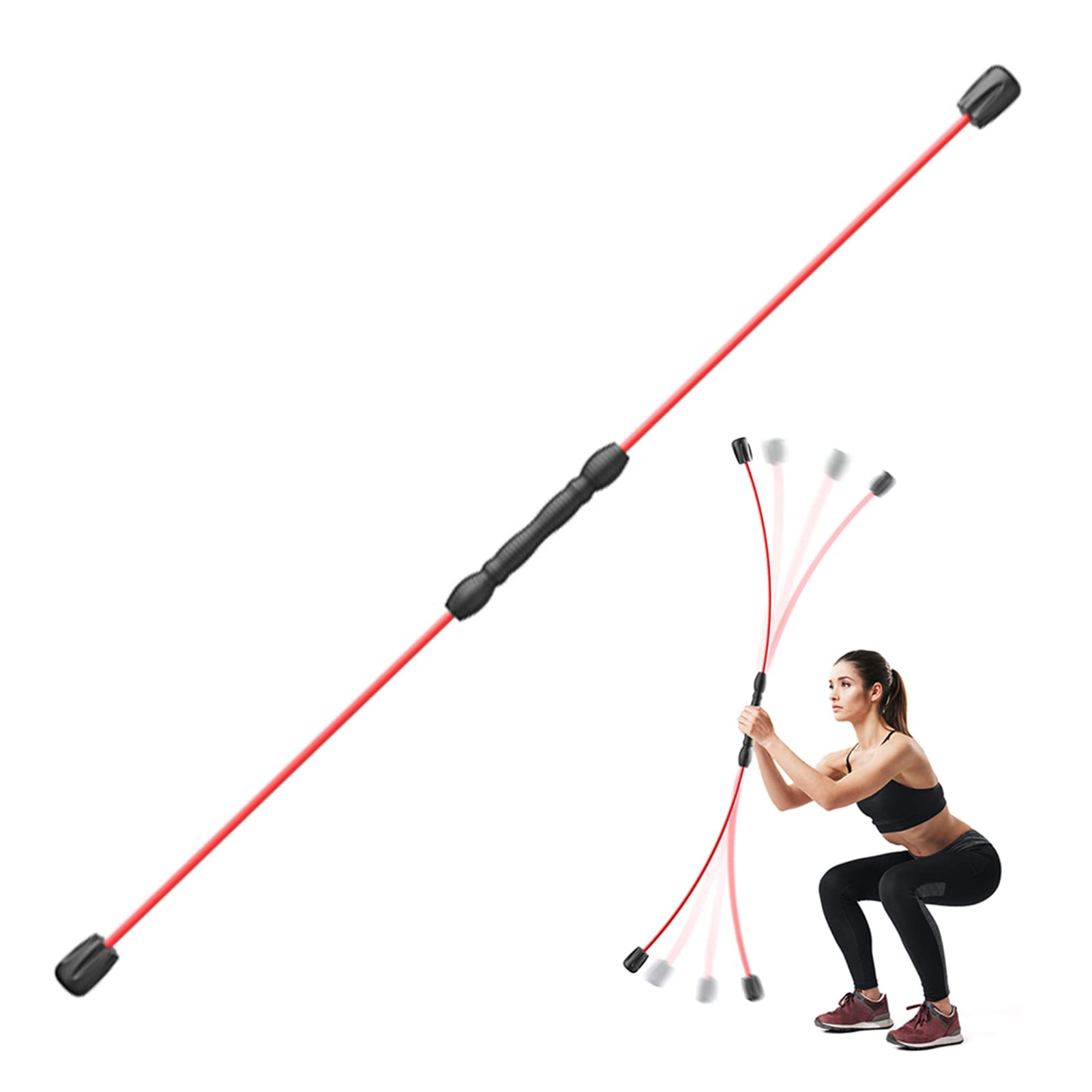 F FABOBJECTS® Multifunctional Training Stick Fitness Exercise Elastic Vibrate Rod Tremble Yoga Wand