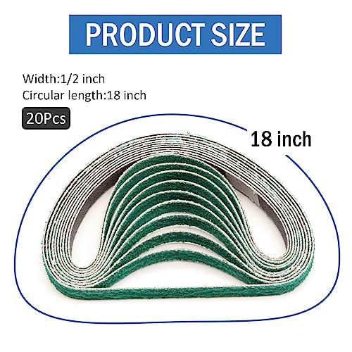 RUIHONGV 1/2x18 Zirconia Sanding Belts