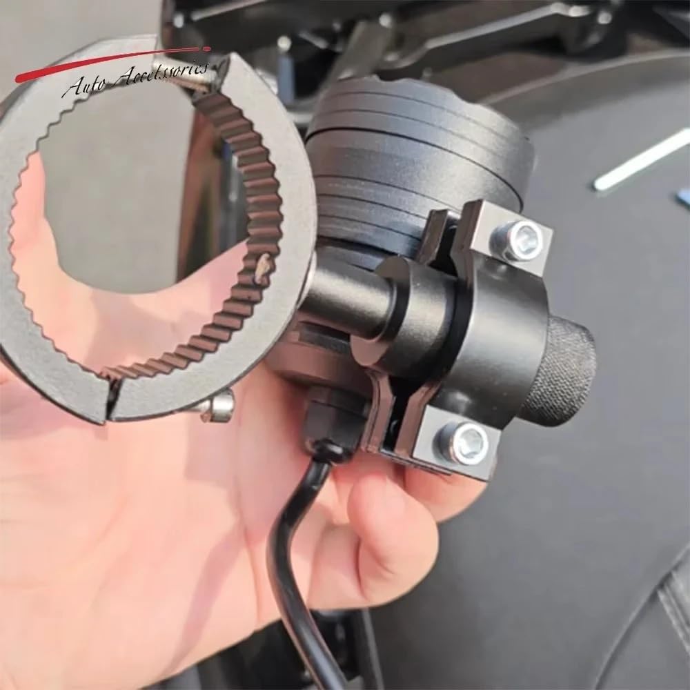 Soporte Montaje Barra Luz Soporte luces antiniebla para motocicleta soporte montaje tubo 20-38mm para faros Moto abrazadera horquilla(38-60mm 2PCS)