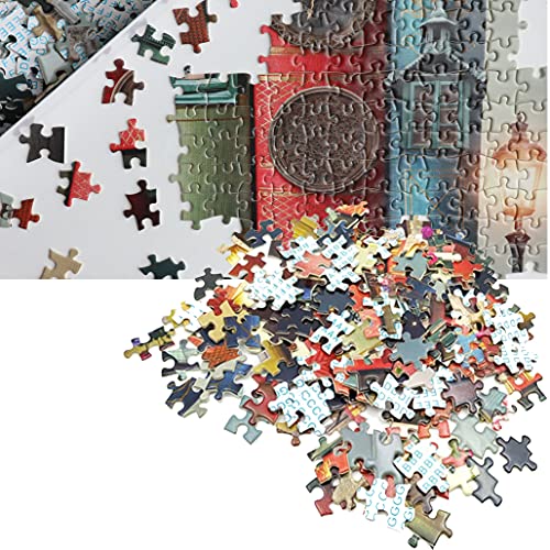 JMbeauuuty Puzzle Erwachsene 1000 Teile, Puzzle für Erwachsene und Kinder ab 14 Jahren, Farbenfrohes Legespiel - Der Bizarre Buchladen 70x50cm – Bild 4