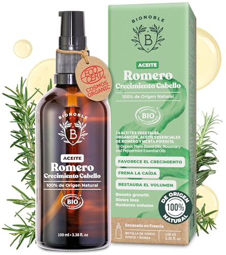 BIONOBLE Aceite de Romero para el Cabello Orgánico -...