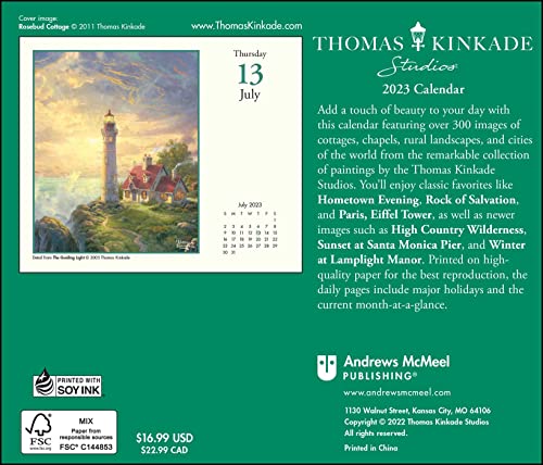 Thomas Kinkade Studios 2023 Day-To-Day Calendar #TOP1