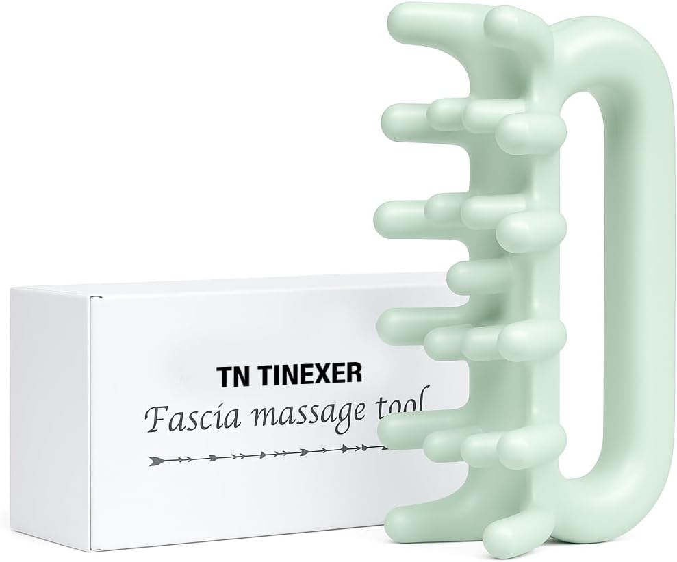 Fascia Massage Tool Trigger Point Massage Tools Anti Blaster for Cellulite Massager Tool Reaching Deep Myofascial Tissue Throughout The Body Release Muscle Knot Reduction (Soft Mint)