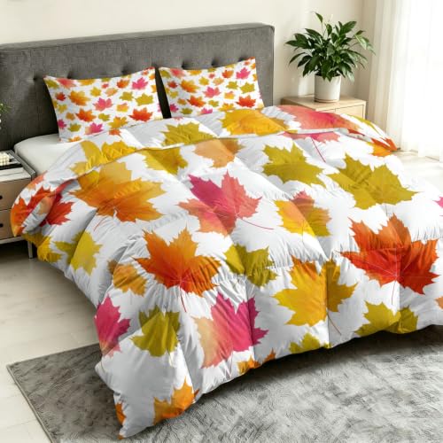 Edredón reversible de hojas de arce para refrescar tu dormitorio este verano 3