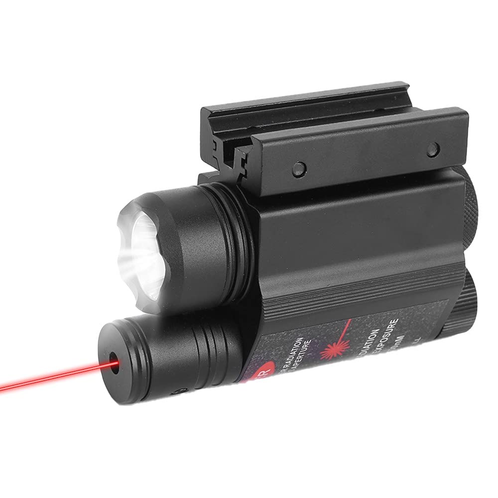 ACEXIER Tactical Weapon Gun Light Torcia a LED Green/Red DOT Mirino Laser con Interruttore remoto Airsoft Pistol Gun Light per 11/20mm Rail