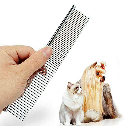Pets Empire Professional Stainless Steel Metal Dog Pet Cat Grooming 16.5cm Comb Rake Brush Tool for Long Haired Dogs (B09134WWMD) Amazon Price History, Amazon Price Tracker