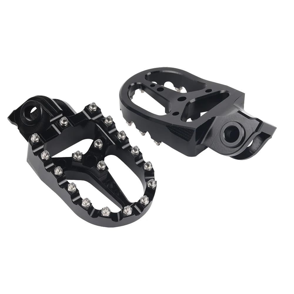 Repose-pieds larges noirs pour moto BETA RR 2T 125 250 300 et X Trainer