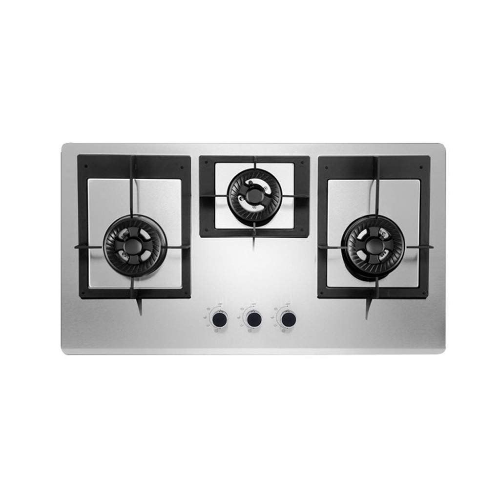 Buy HXCD Cooktop Stove Stainless Steel Built In Stove 3 Burners Stoves