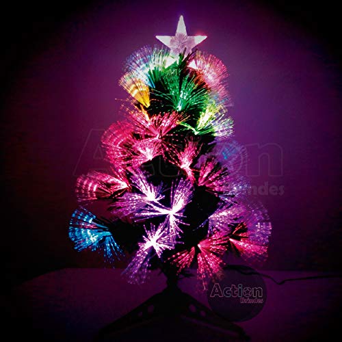 Árvore De Natal Fibra Ótica Led 60cm