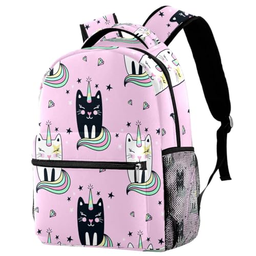 Sac à dos d'école ergonomique motif licorne pour soulager le dos des filles