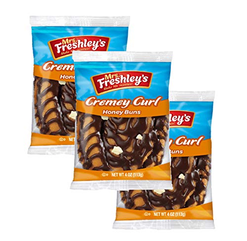Mrs. Freshley's Honey Buns Variety Pack | Chocolate, Iced, Glazed And Jelly | 4 Oz. Each | 12 Pack #TOP1