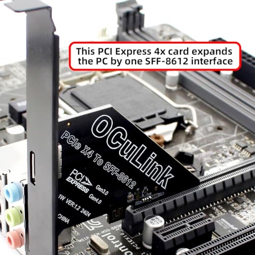 Tarjeta PCIE 4.0 a Oculink SFF-8612 que soluciona la falta de espacio para GPU externa y SSD U.2 7