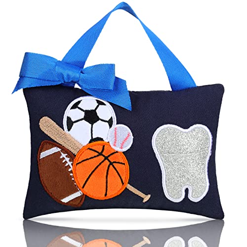 Geelin Tooth Fairy Pillow with Pocket Kids Lost Tooth Keepsake Pouch Kids Keepsake Gifts for Girl and Boy 3.9 x 5.9 Inch
