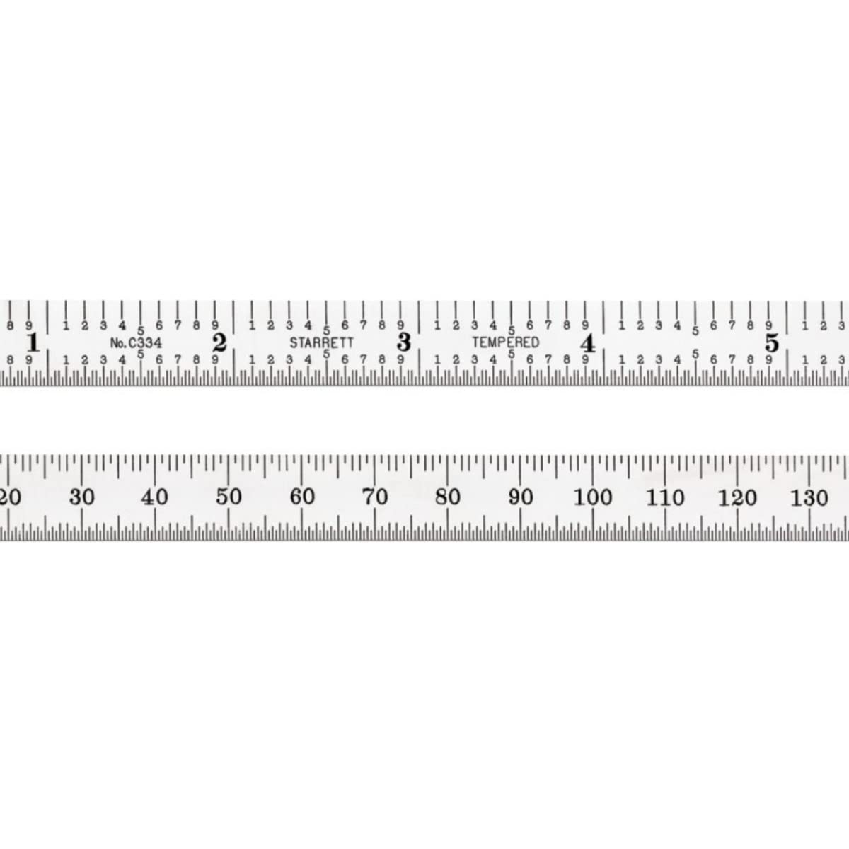 Starrett C334-150 2-Sided 6 Steel Ruler by Starrett