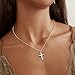 ORAZIO Cross Necklaces for Women 925 Sterling Silver Cross Necklace Tiny CZ Cross Necklace Simple Box Chain Cross Pendant Choker Necklaces-SP