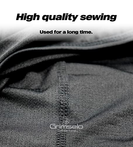 Grimselo 2Pcs Uv Protection Comfort Cool Balaclava Motorcycle Helmet Liner Full Face Black #TOP3