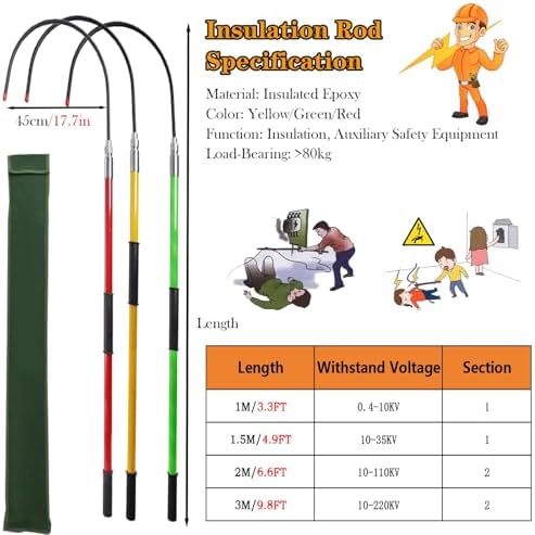 Lightweight Emergency Rescue Hook for Aerial Work, Electric Vehicle Recovery, Construction Sites – 300 cm/118in Life-Saving Pull Tool (Yellow)