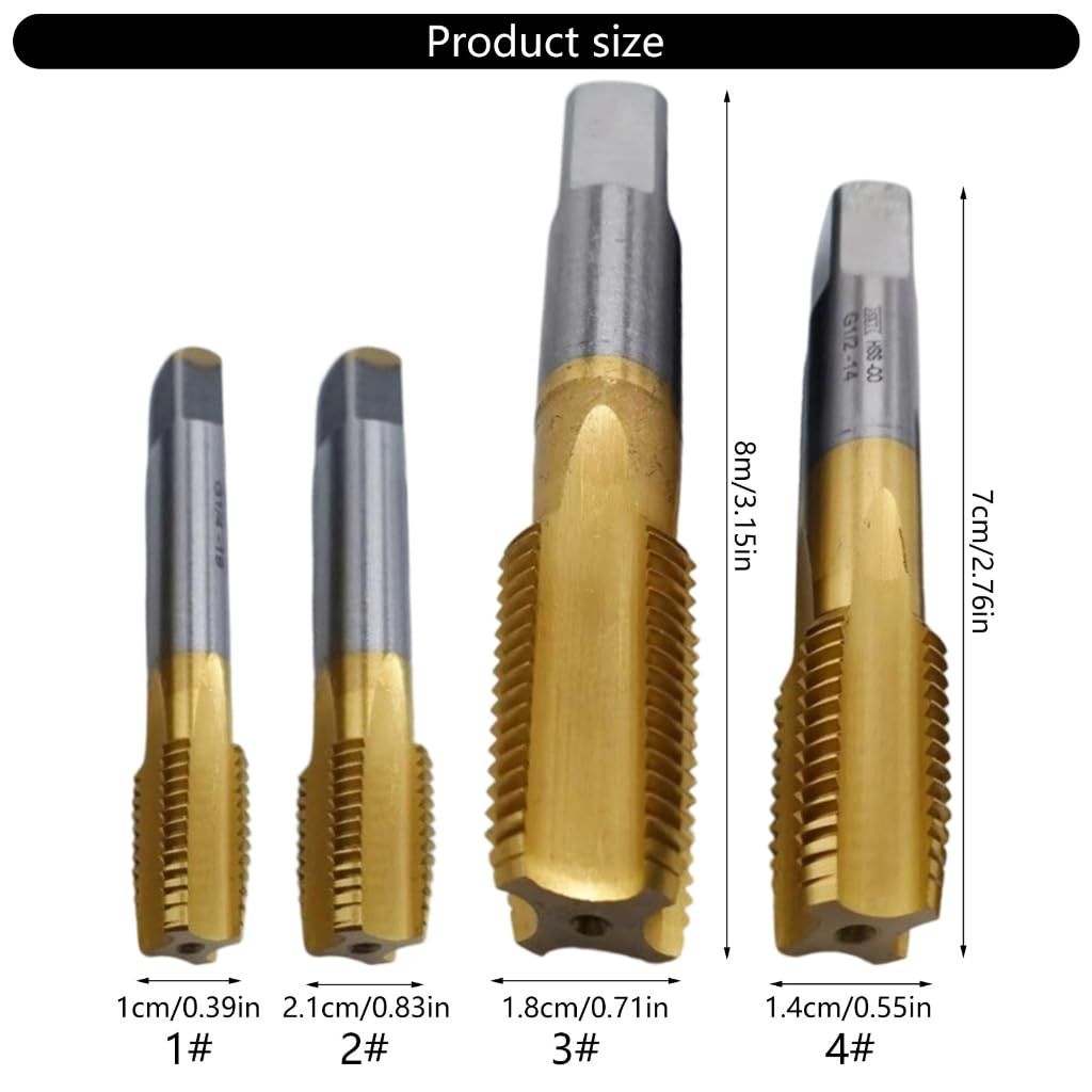 Professional Pipe Thread Tap with Superior Wear and Impact Toughness for Stainless Steel Plumbing Threading
