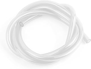 ID 5mm x OD 8mm Motorcycle Fuel Line Hose,Flexible Fuel Hose with Anti-aging PVC for Fuels Gas Transportation,Professional Gas Line Hoses for Motorcycle Petrol Diesel System (Transparent)