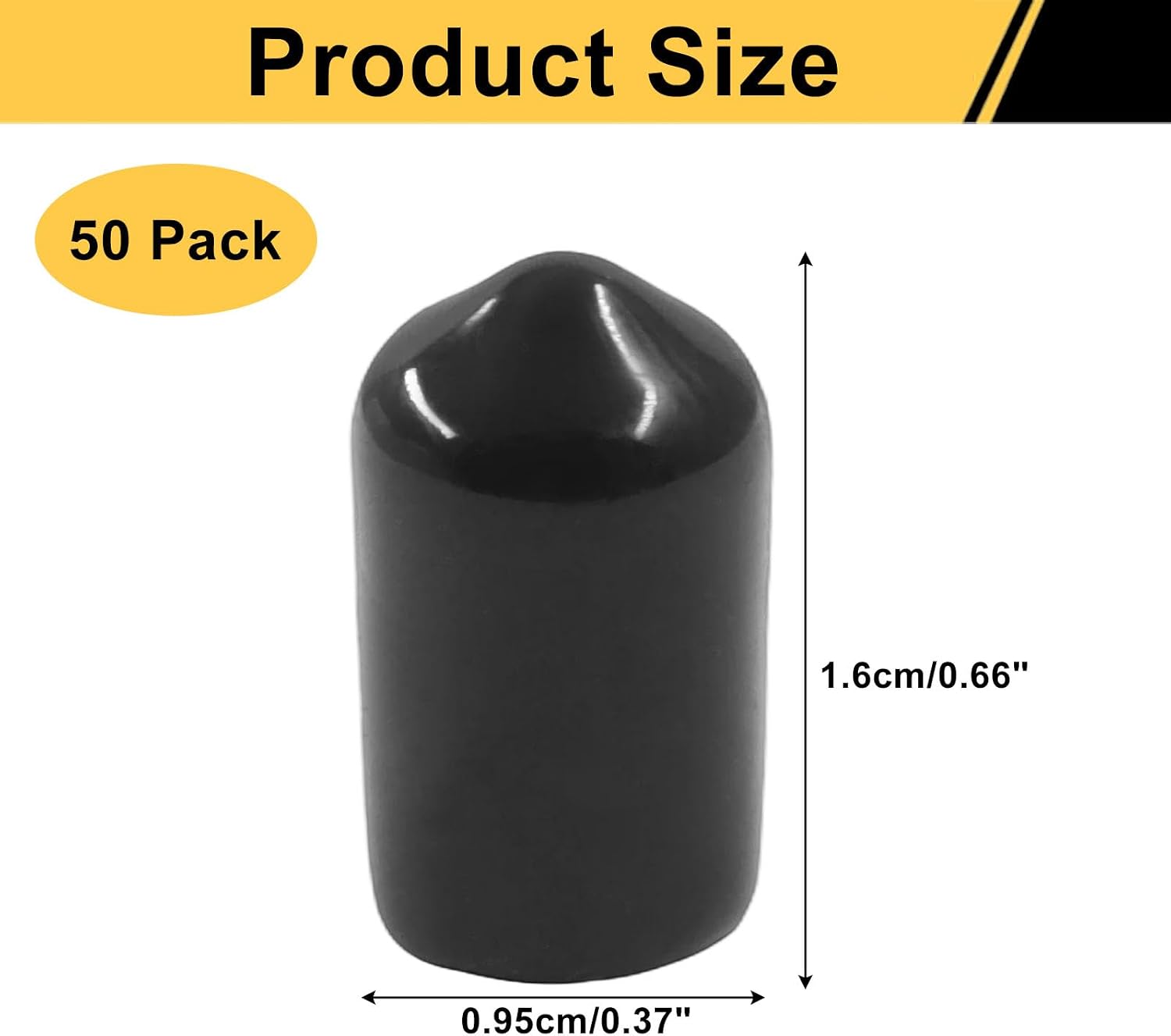 50PCS Black Pourers Dust Covers