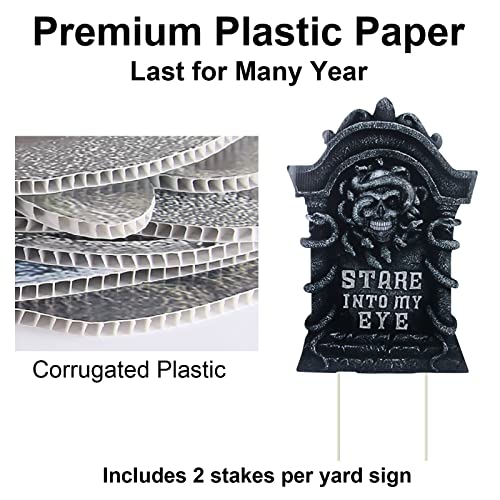 Gamexcel 10Pcs Halloween Tombstone Decorations Gravestone Decor For Graveyard Headstone Yard Signs Outdoor Lawn Yard Garden Decorations Halloween Yard Stakes #TOP2