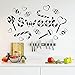 Naklejka ścienna, sztuka ścienna, cytat, naklejka, DIY, słodycze, lizaki, wzory, kuchnia, pokój dziecięcy, sypialnia, wycinanie, dekoracyjne naklejki ścienne, 42 x 71 cm, modna, samoprzylepna, Sl