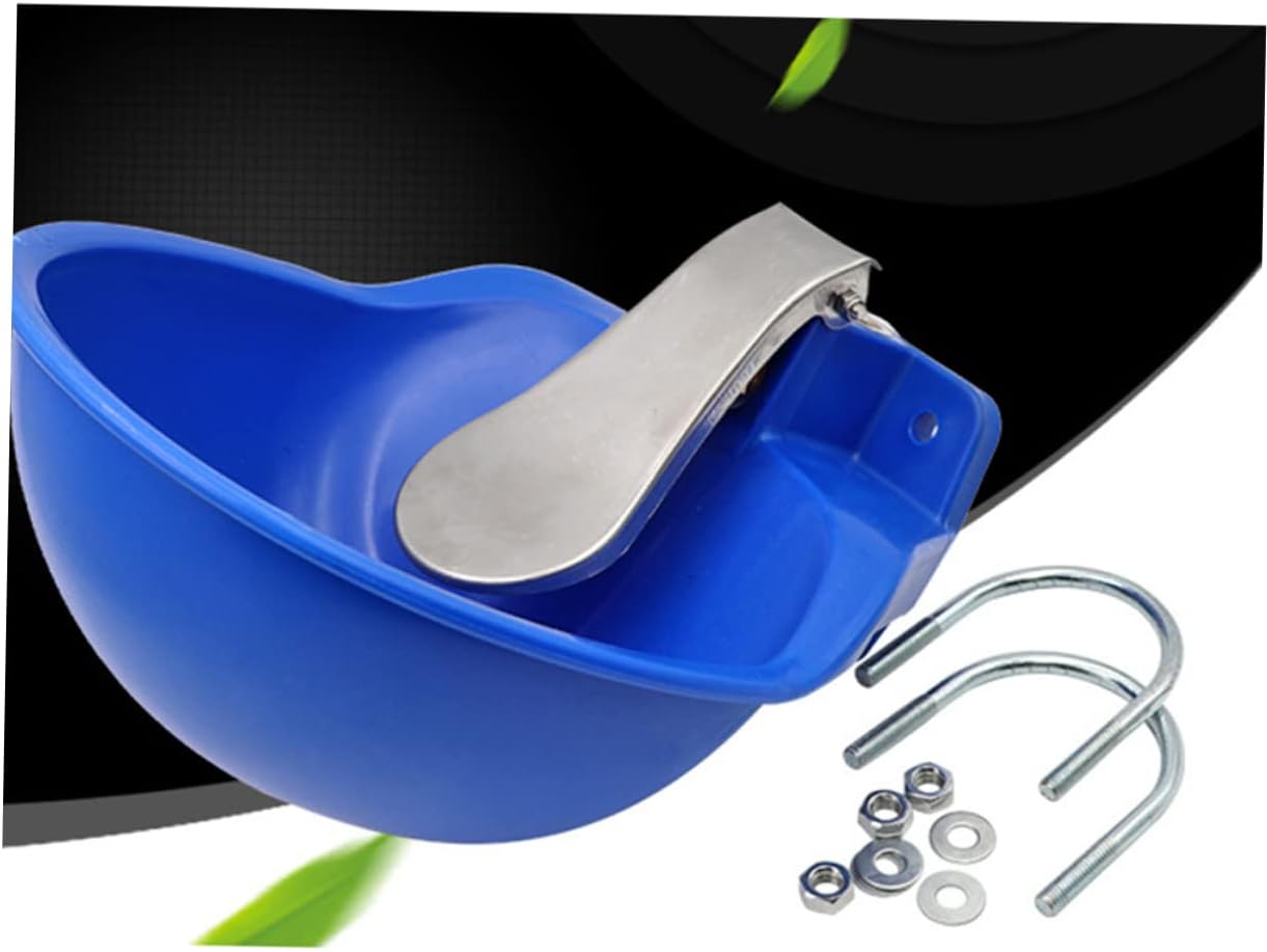 Milisten Cow Waterer Farm Grade Plastic Drinking Bowl Large Water Trough Cattle Sheep Goats Livestock Auto Watering System
