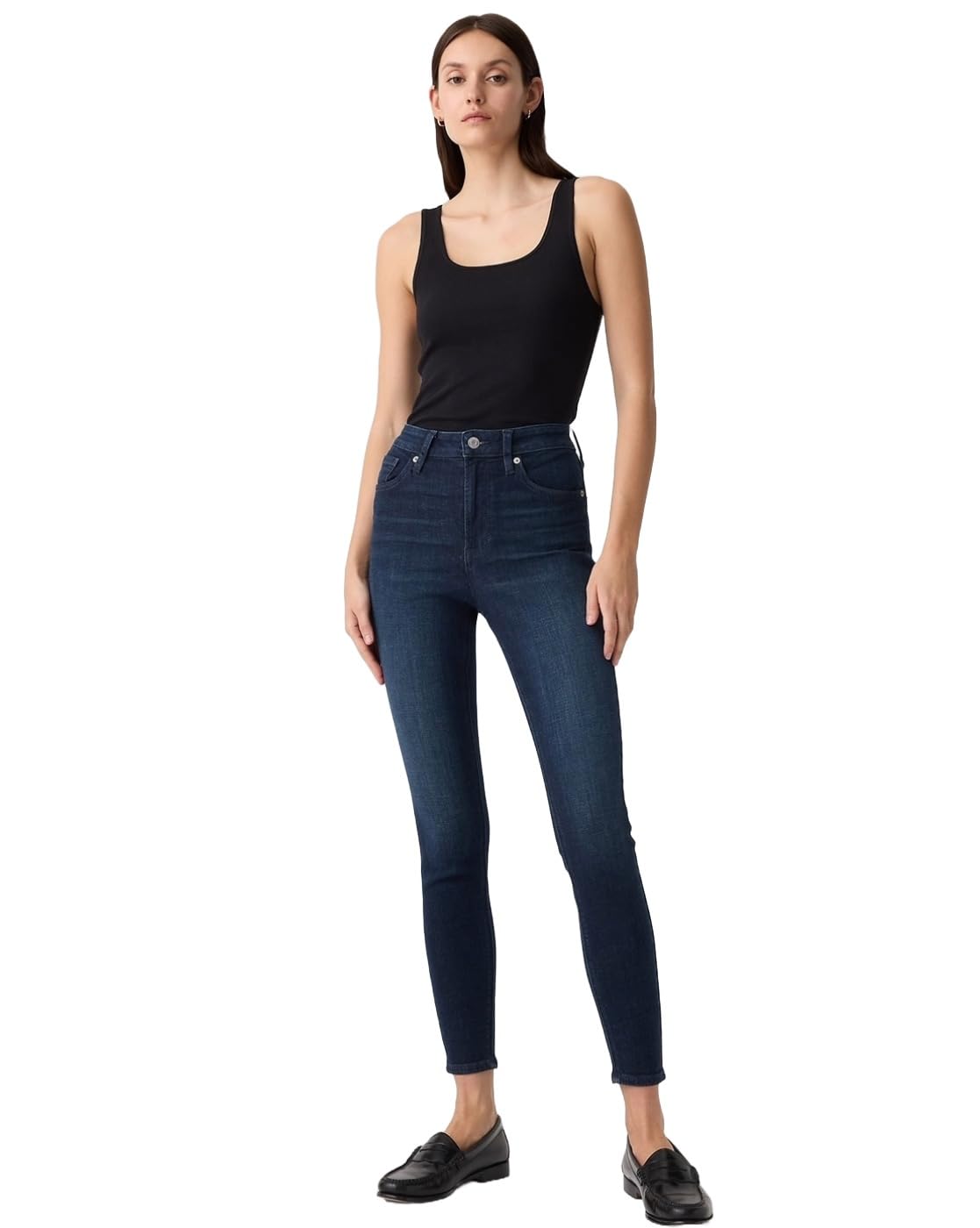 GAP Women’s Skinny Fit High Rise Heavily Washed Jeans